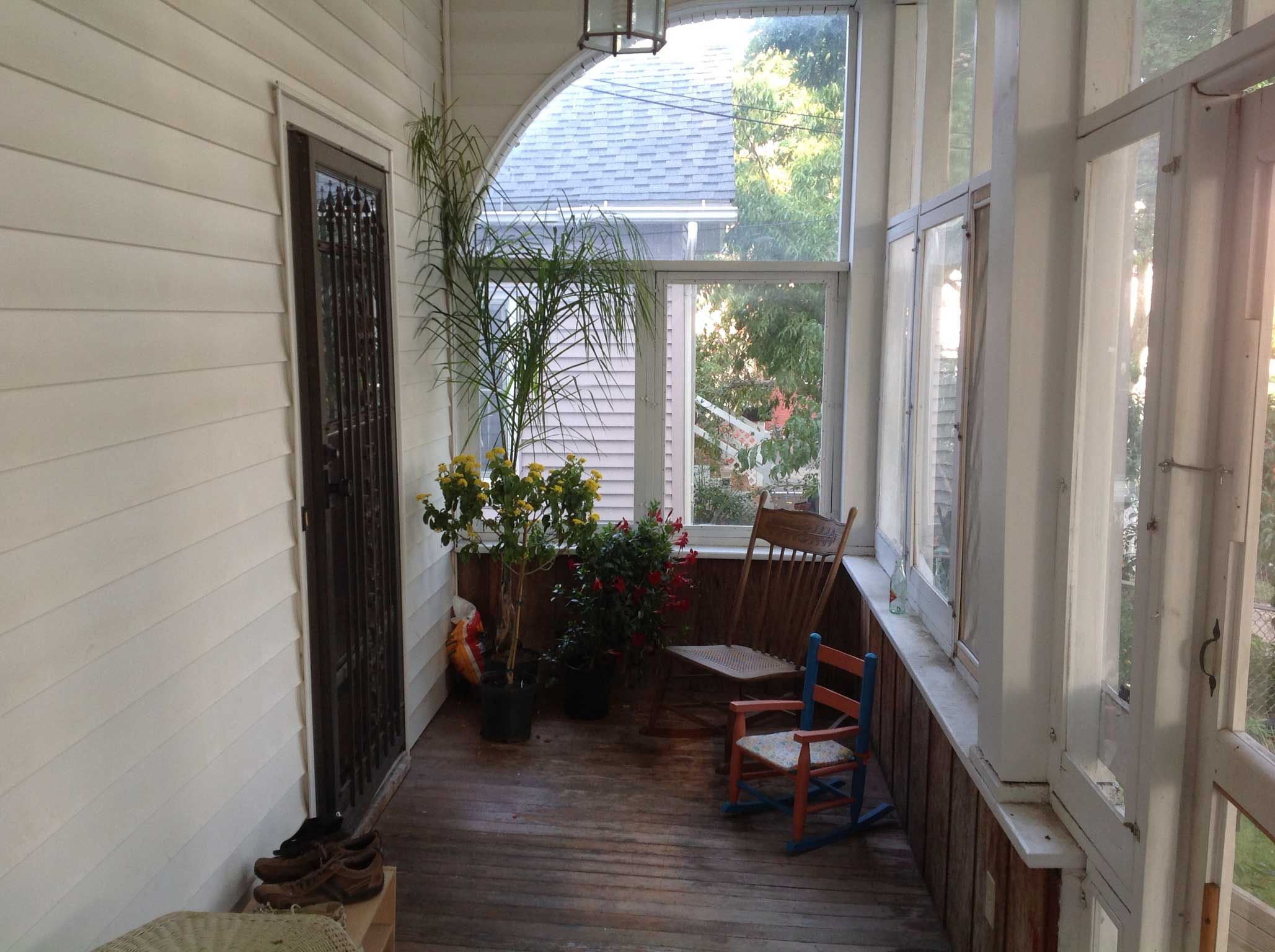 enclosed front porch