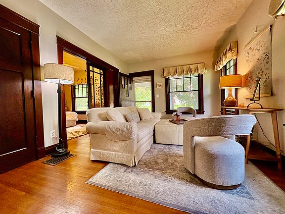 11 Clinton Place living room and French doors